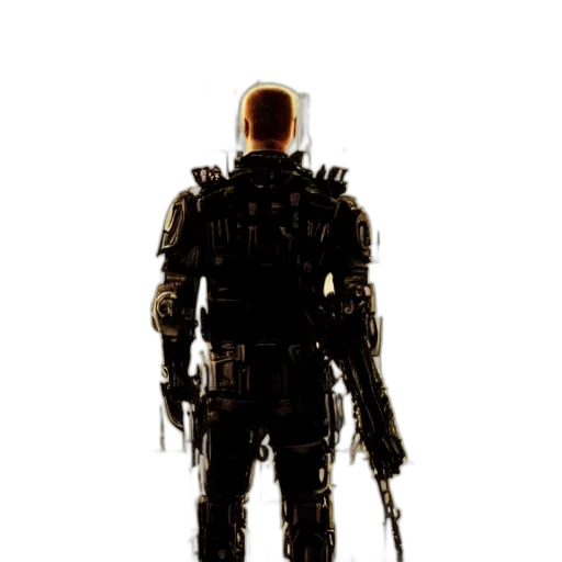 robot, weapon, concept art, cyberpunk transparent PNG cut-out