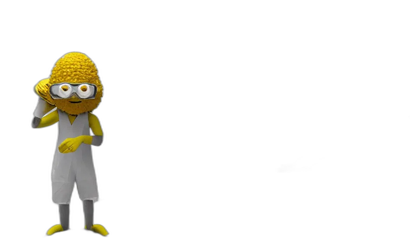 staff, mask, dress, robot transparent PNG cut-out