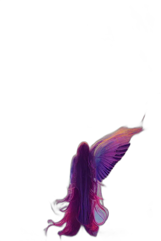 dragon, creature, hair, dress transparent PNG cut-out
