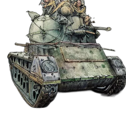 weapon, car, concept art, watercolor transparent PNG cut-out