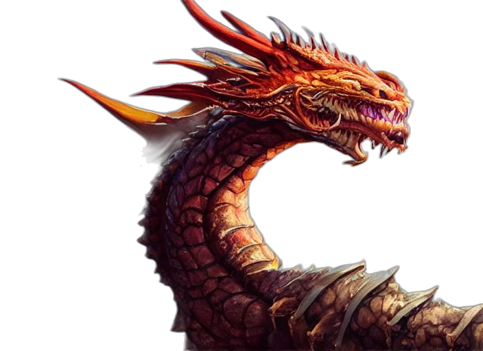 dragon, creature, fantasy art, concept art transparent PNG cut-out