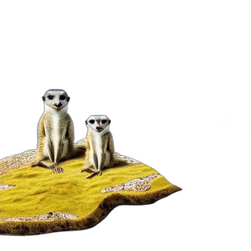 animal, 3d render, concept art, photorealistic transparent PNG cut-out