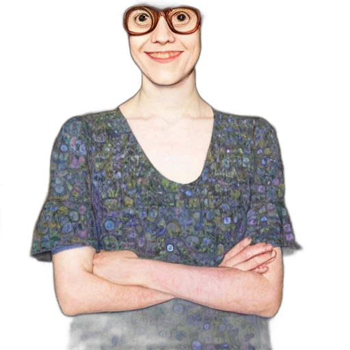 dress, face, staff, jacket transparent PNG cut-out