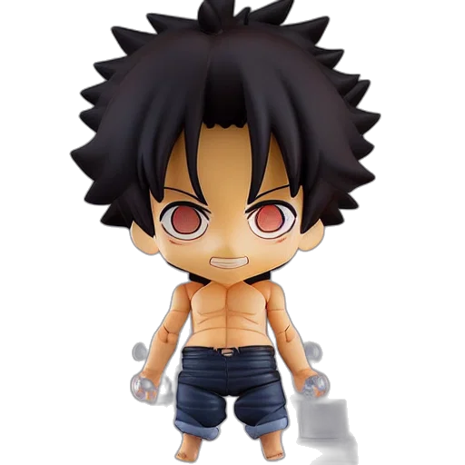3d render, concept art, cartoon, nendoroid transparent PNG cut-out