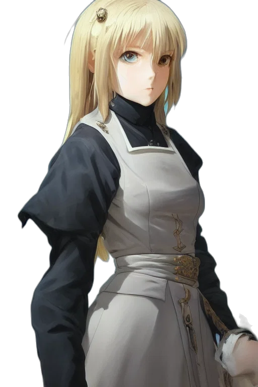 staff, dress, jacket, face transparent PNG cut-out
