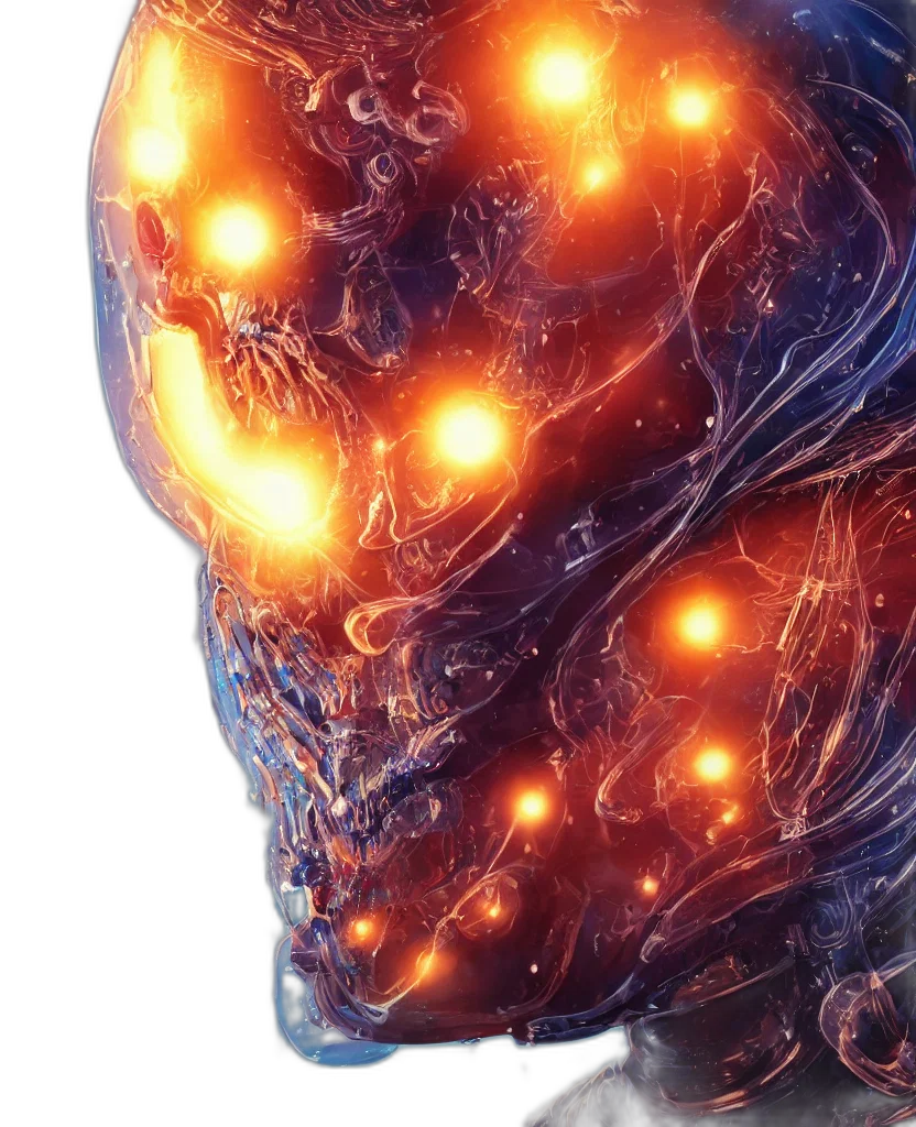 robot, face, mask, creature transparent PNG cut-out