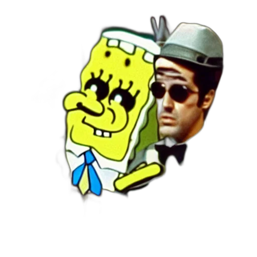 robot, hat, face, staff transparent PNG cut-out