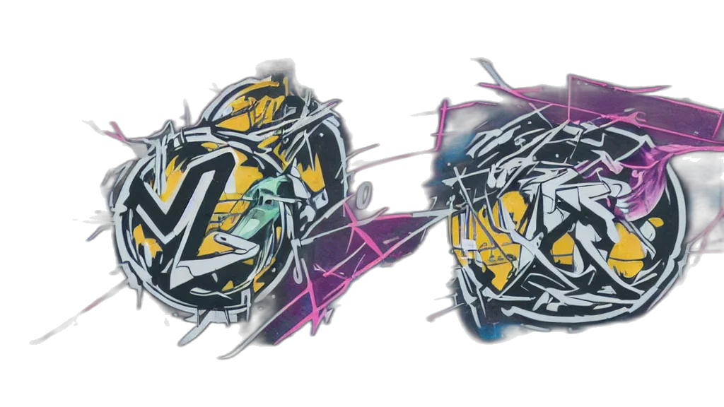 mask, anime, 3d render, concept art, cyberpunk, neon lights, neon, monochrome transparent PNG cut-out