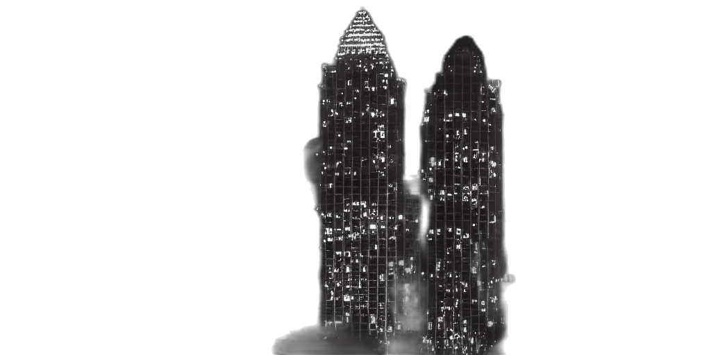 building, concept art, 3d render, photorealistic, comic book art, outer space, night, city street transparent PNG cut-out