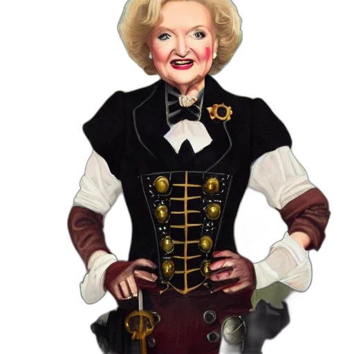 dress, cartoon, concept art, betty, white, steampunk, cosplay, uniform transparent PNG cut-out