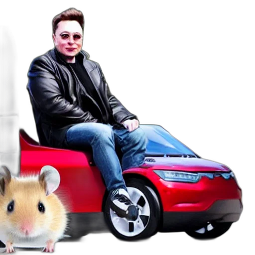 car, animal, creature, 3d render transparent PNG cut-out