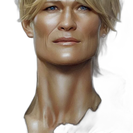 face, hair, robot, photorealistic, 3d render, concept art, oil painting, photo transparent PNG cut-out