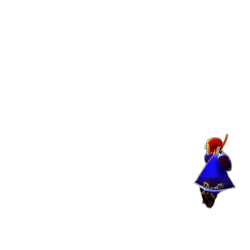 staff, weapon, sword, dress, pixel art, 3d render, concept art, vaporwave transparent PNG cut-out
