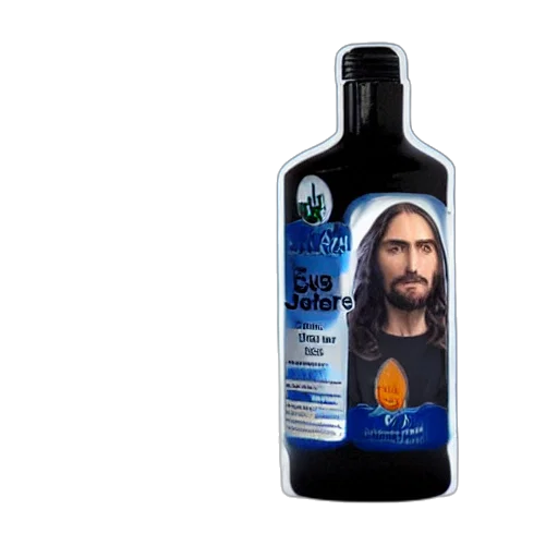bottle, hair, photorealistic, jesus, tears, bottled, water transparent PNG cut-out