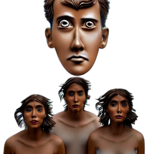 mask, face, concept art, 3d render, photorealistic, comic book art, earth tones, movie transparent PNG cut-out