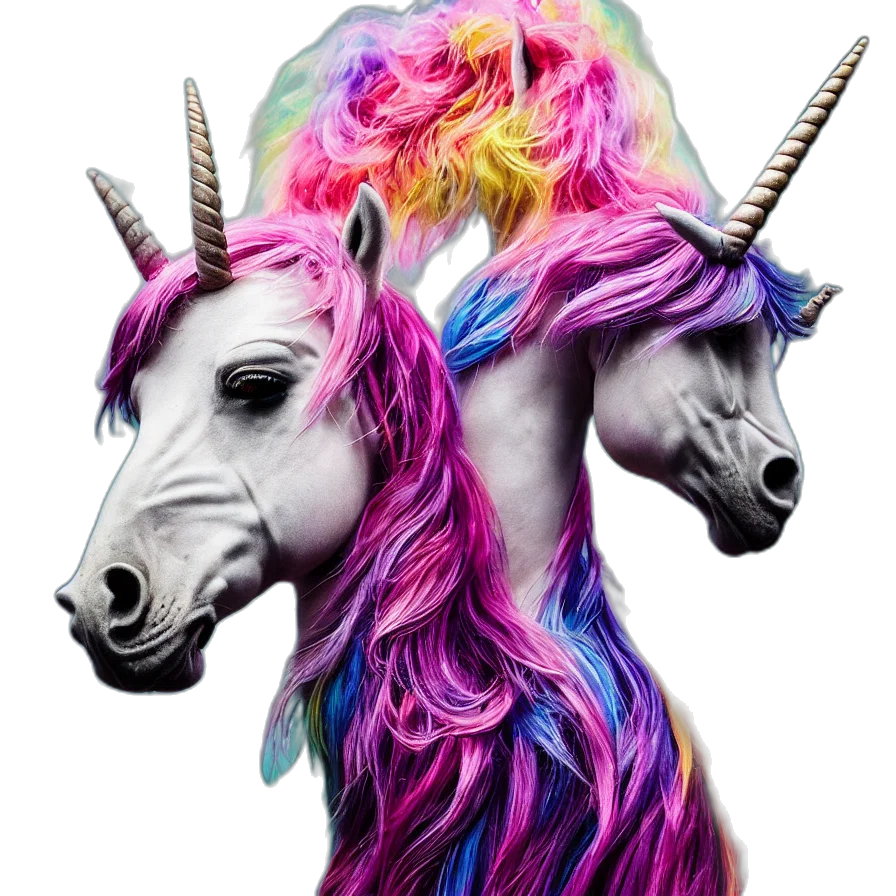 animal, creature, vaporwave, fantasy art transparent PNG cut-out
