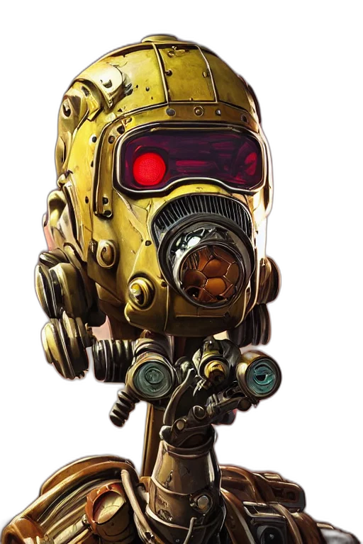 robot, mask, weapon, face transparent PNG cut-out