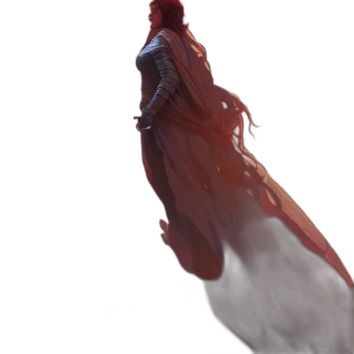 dress, staff, dragon, sword, concept art, 3d render, fantasy art, photorealistic transparent PNG cut-out