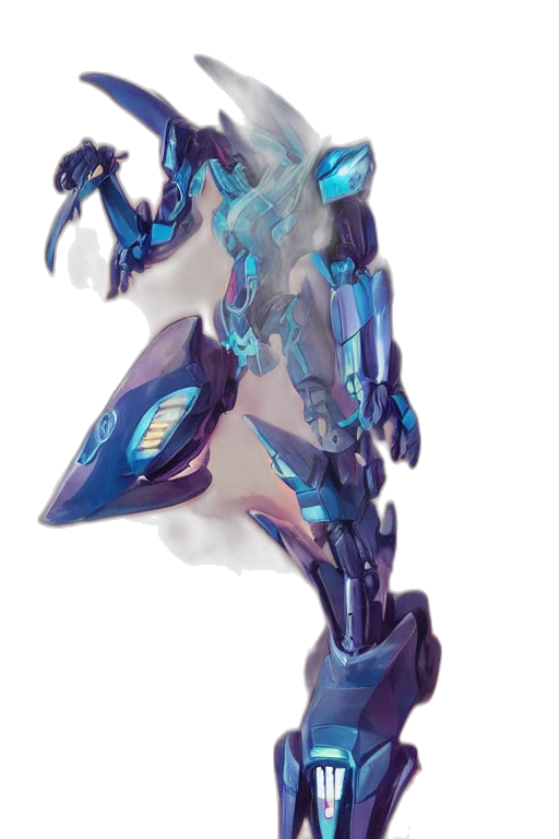 robot, weapon, staff, creature transparent PNG cut-out