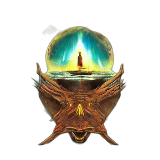 crown, staff, dragon, mask transparent PNG cut-out