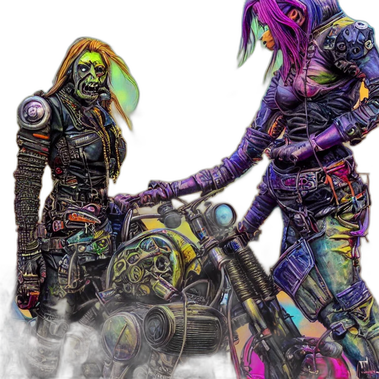 robot, weapon, concept art, cyberpunk transparent PNG cut-out