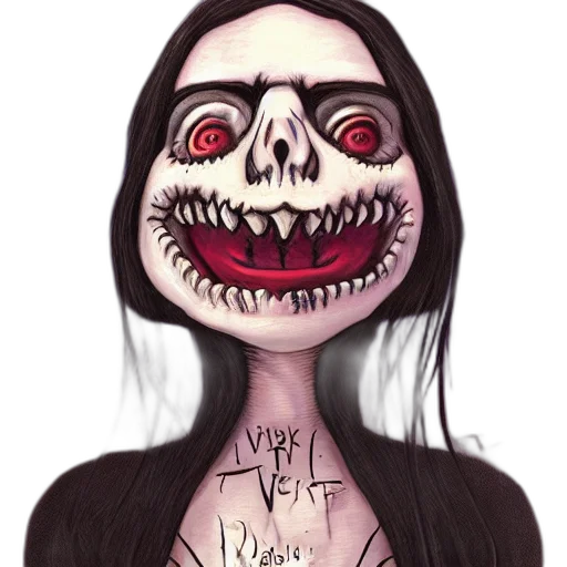 mask, face, watercolor, concept art, fantasy art, cartoon, dark, macabre transparent PNG cut-out
