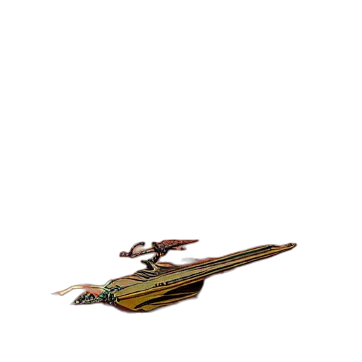 weapon, sword, staff, dragon transparent PNG cut-out