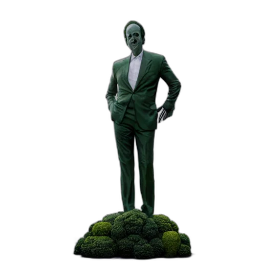 staff, 3d render, green, hyperrealistic transparent PNG cut-out