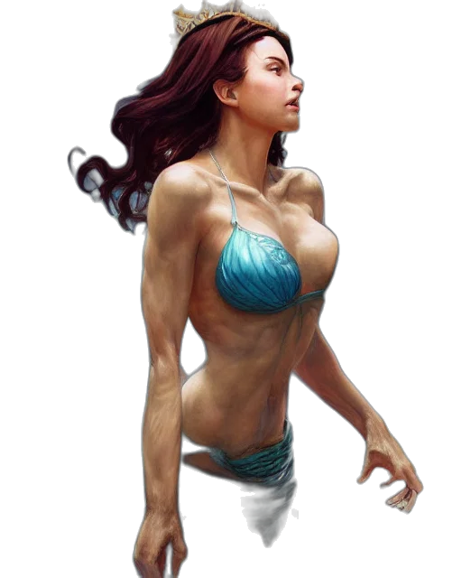 jewelry, concept art, fantasy art, comic book art, photorealistic, underwater, beach, pastel transparent PNG cut-out