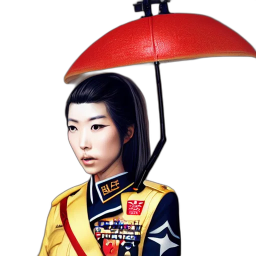 umbrella, staff, crown, sword, photorealistic, concept art, 3d render, fantasy art transparent PNG cut-out