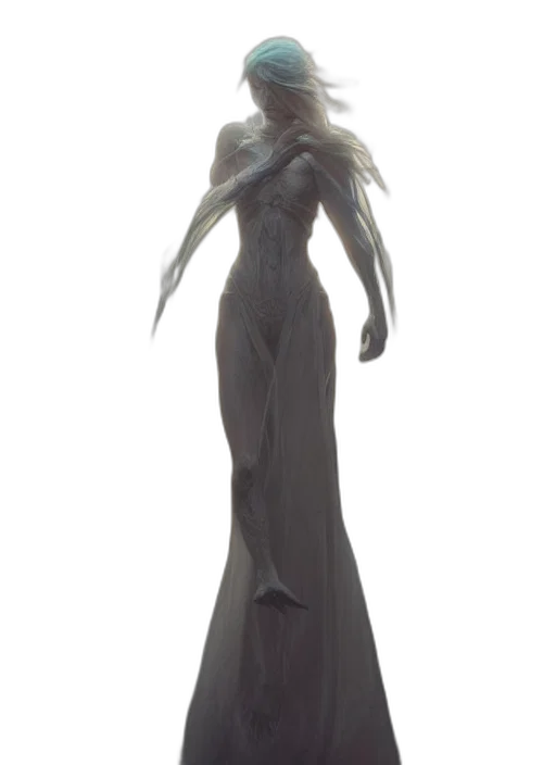 dress, concept art, 3d render, fantasy art transparent PNG cut-out