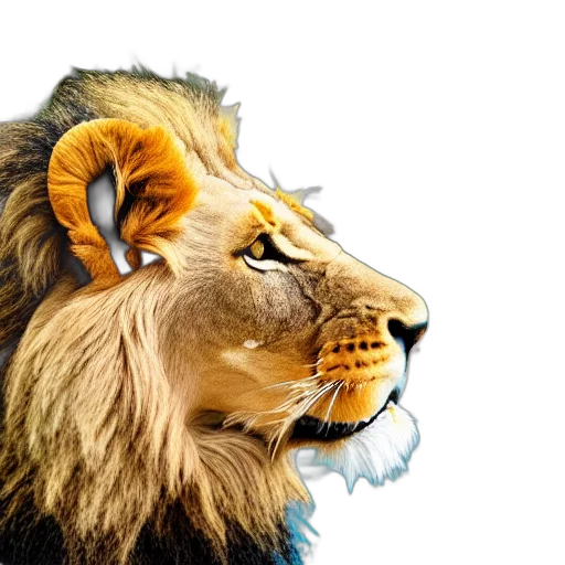 crown, animal, photorealistic, fantasy art, concept art, 3d render, very, detailed transparent PNG cut-out