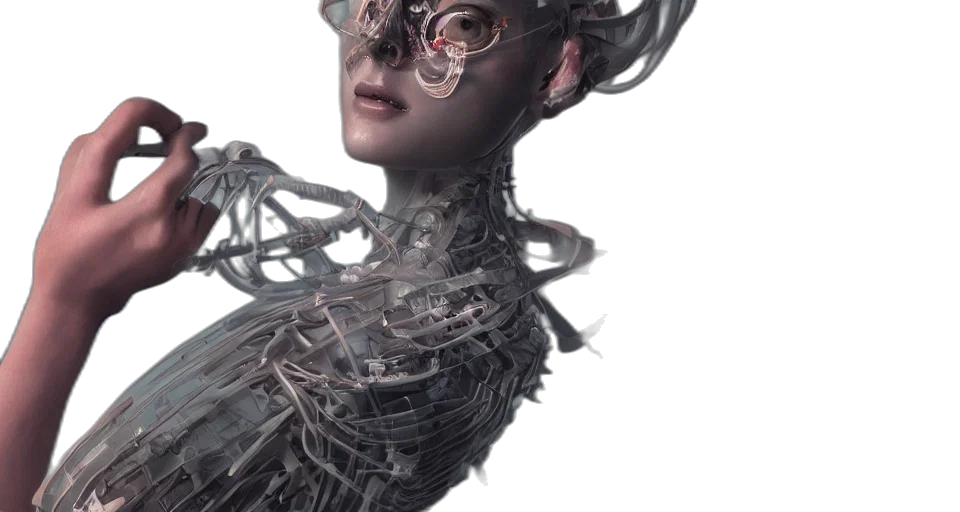 robot, mask, creature, face transparent PNG cut-out
