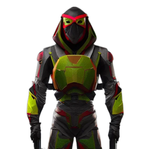 jacket, robot, mask, concept art transparent PNG cut-out
