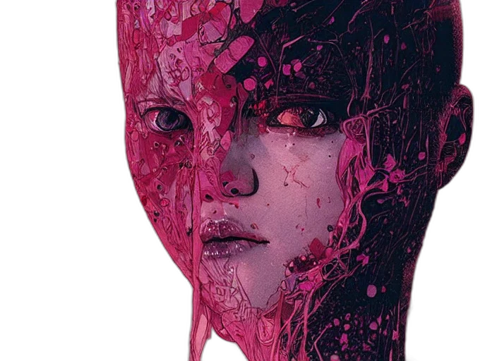 mask, face, creature, robot transparent PNG cut-out