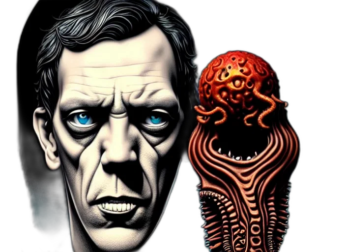 creature, mask, comic book art, concept art transparent PNG cut-out