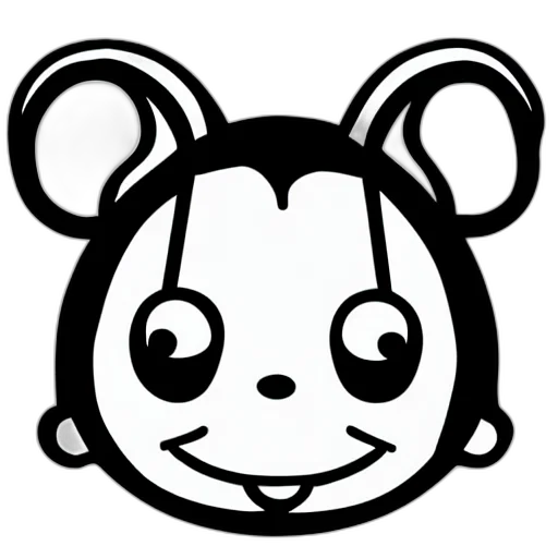 animal, staff, creature, face, cartoon, concept art, comic book art, pixel art transparent PNG cut-out