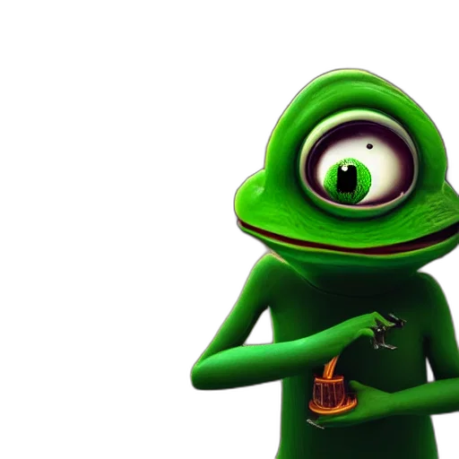 staff, creature, mask, animal, 3d render, concept art, cartoon, photorealistic transparent PNG cut-out