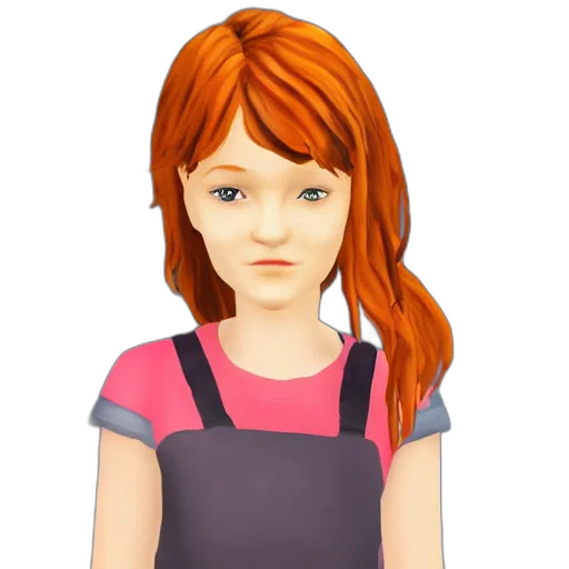 face, staff, 3d render, photorealistic, cartoon, anime, ginger, hair transparent PNG cut-out