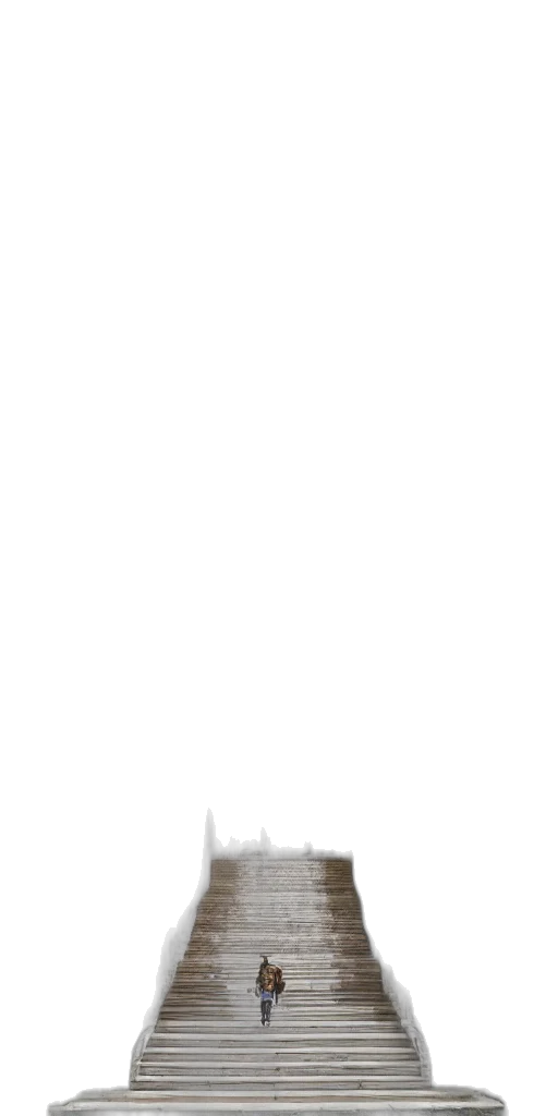 robot, staff, shoes, hair transparent PNG cut-out