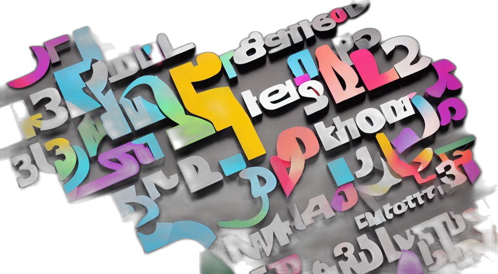 3d render, colorful, pastel, render transparent PNG cut-out