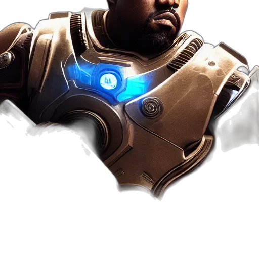 robot, face, weapon, staff transparent PNG cut-out