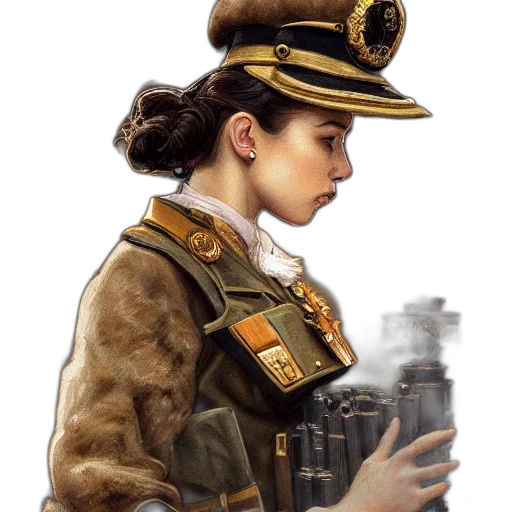 hat, staff, jacket, weapon transparent PNG cut-out