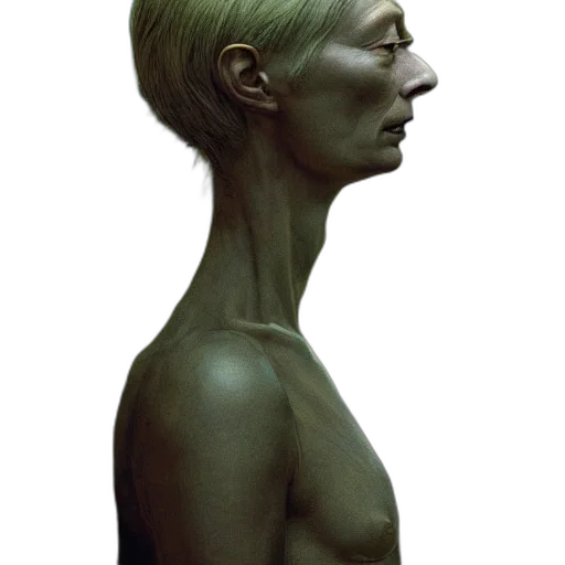 face, hair, mask, creature, photorealistic, concept art, 3d render, fantasy art transparent PNG cut-out
