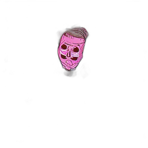 mask, jewelry, face, crown, vaporwave, 3d render, concept art, photorealistic transparent PNG cut-out