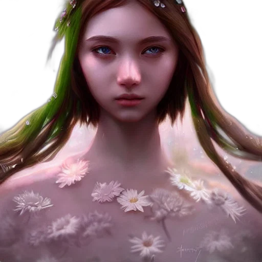 face, dress, crown, creature transparent PNG cut-out