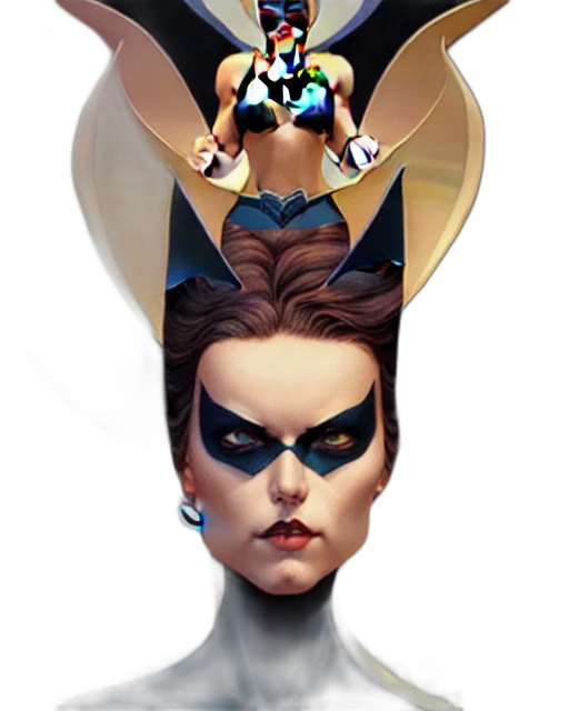 mask, crown, hat, face, concept art, comic book art, fantasy art, 3d render transparent PNG cut-out