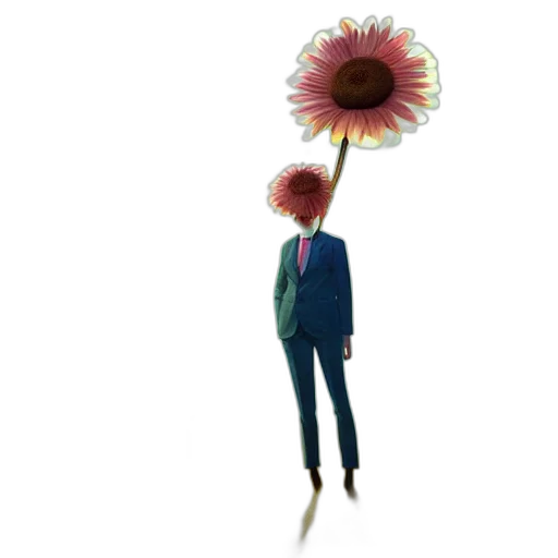umbrella, flower, staff, hat transparent PNG cut-out