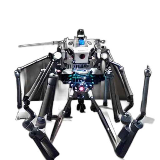 robot, animal, weapon, cyberpunk transparent PNG cut-out