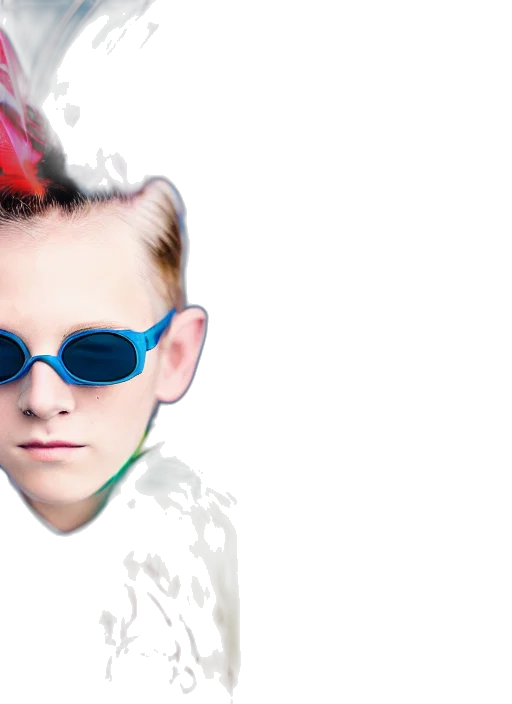 mask, hair, face, creature transparent PNG cut-out